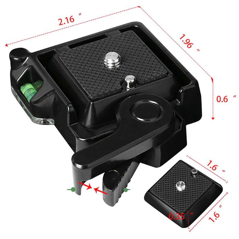 QR-40 Metal Quick Release Plate Klem Mount Base Houder Camcorder Statief Monopod Platform Stand Voor Dslr Camera Accessoires: Default Title