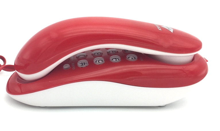 Vaste telefoon thuiskantoor hotel inkomende telefoon aan de muur, mini-wandtelefoon aan het bed