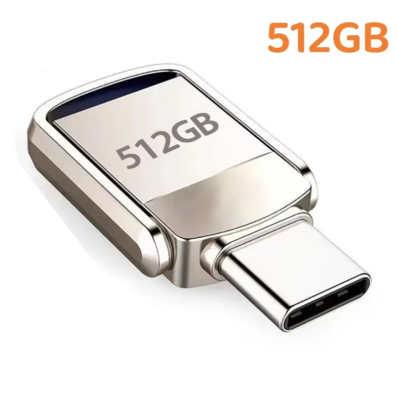 Xiaomi 2TB USB Flash Drive 3.2 Type C PenDrive Memory Stick 256GB 1TB 2TB Pen Drive Flash Disk voor PC Smartphone Opslag U Disk: Rood