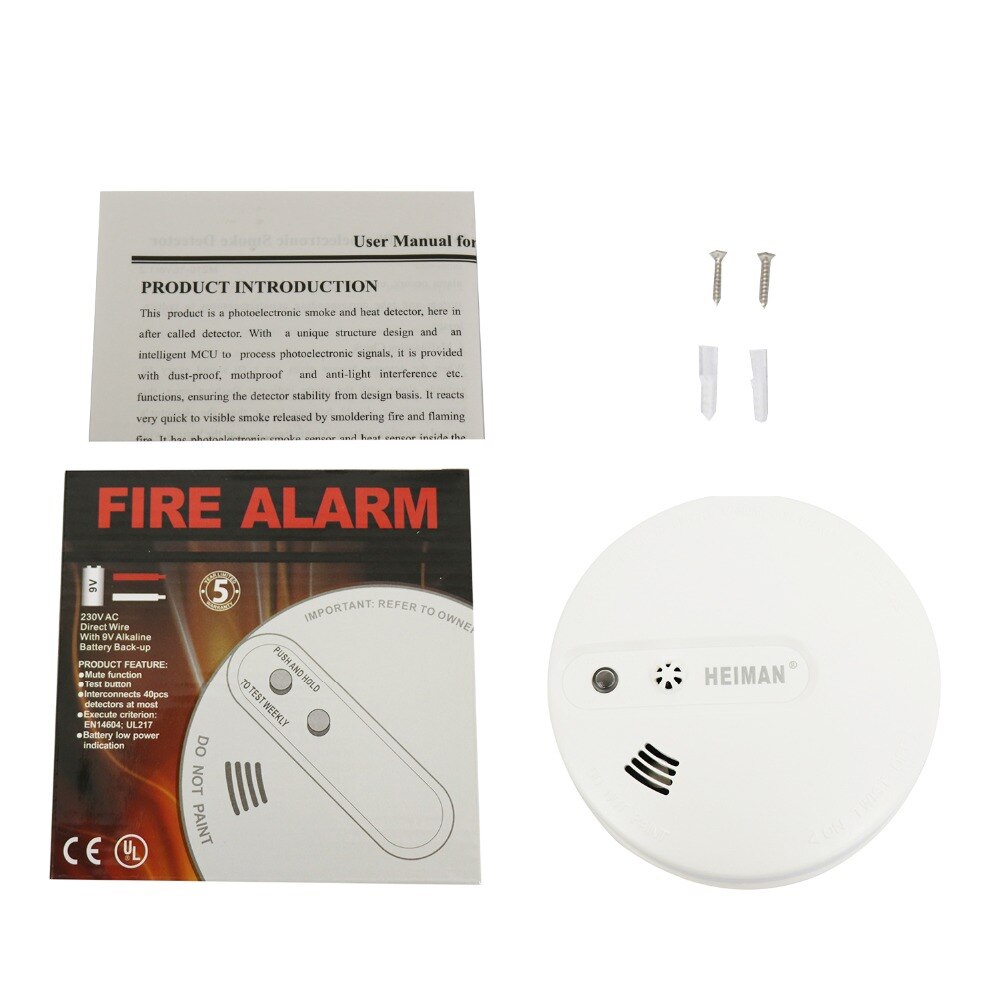 Heiman heat sensro hälytin paristokäyttöinen, itsenäinen liesihälytin lämpöanturi kaksoispaketti -620 dhs