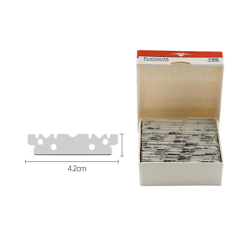 100pcs single-sided Razor Blade Stainless Steel Razor Blades Men Shaving Shaver Manual Razor Blade Shaving Tools