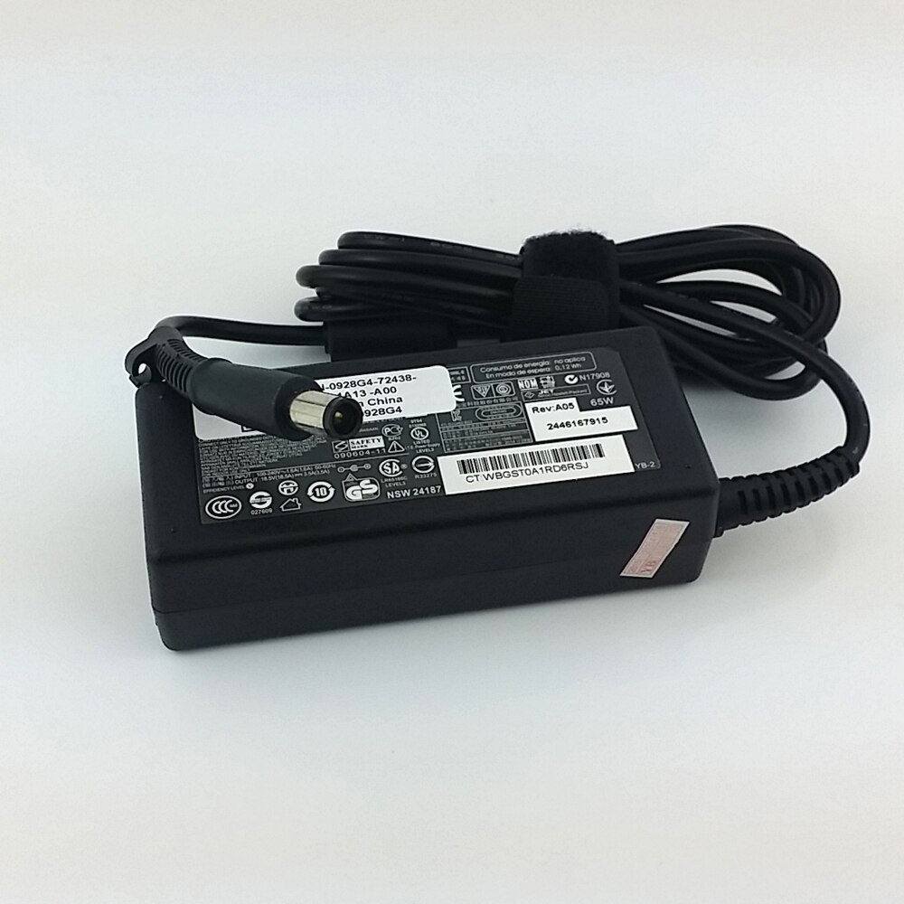 Genuine Original 65W Battery Charger Laptop POWER SUPPLY For HP Pavilion Dv7-6165us Dv7-6168nr Dv6-6117dx Dv6-6130us Dv6-1124ca
