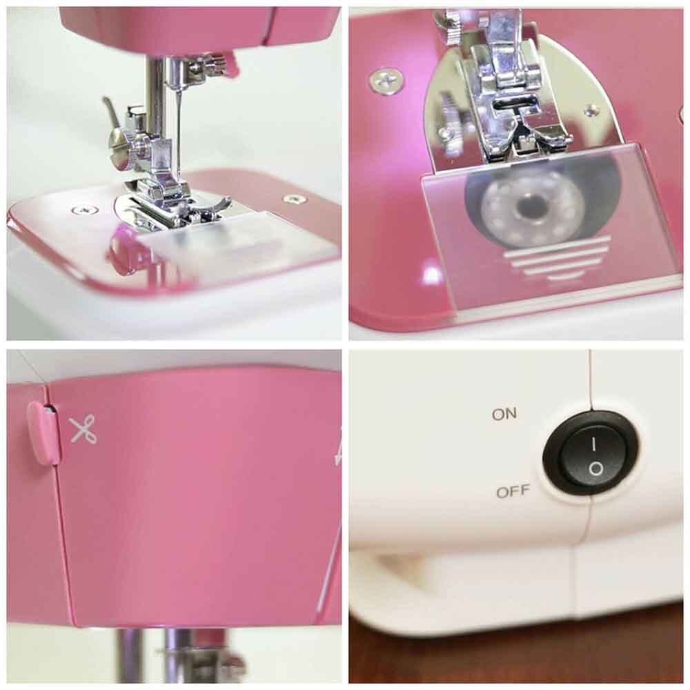 Desktop Household Mini Multifunctional Electric Sewing Machine Household Overlock Sewing Machine UK Plug