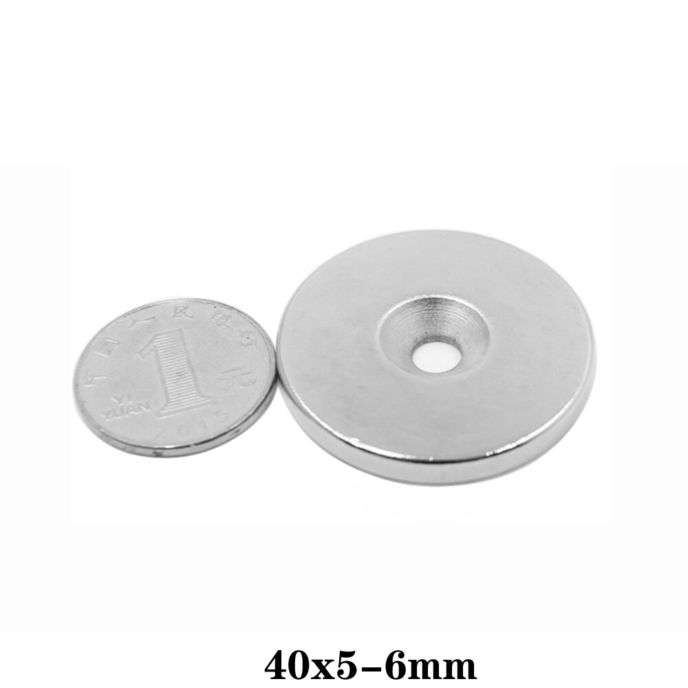 Aimants Néodyme Super Puissants 20mm 8 Pièces - Force 10kg Avec Trou De Fixation