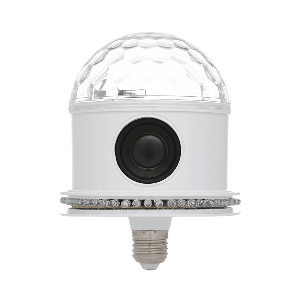 E27 Mini Bluetooth RGB Stage Light Sound Actived Auto Rotating Magic Disco Ball DJ Light LED Stage Effect Lighting Six Mode