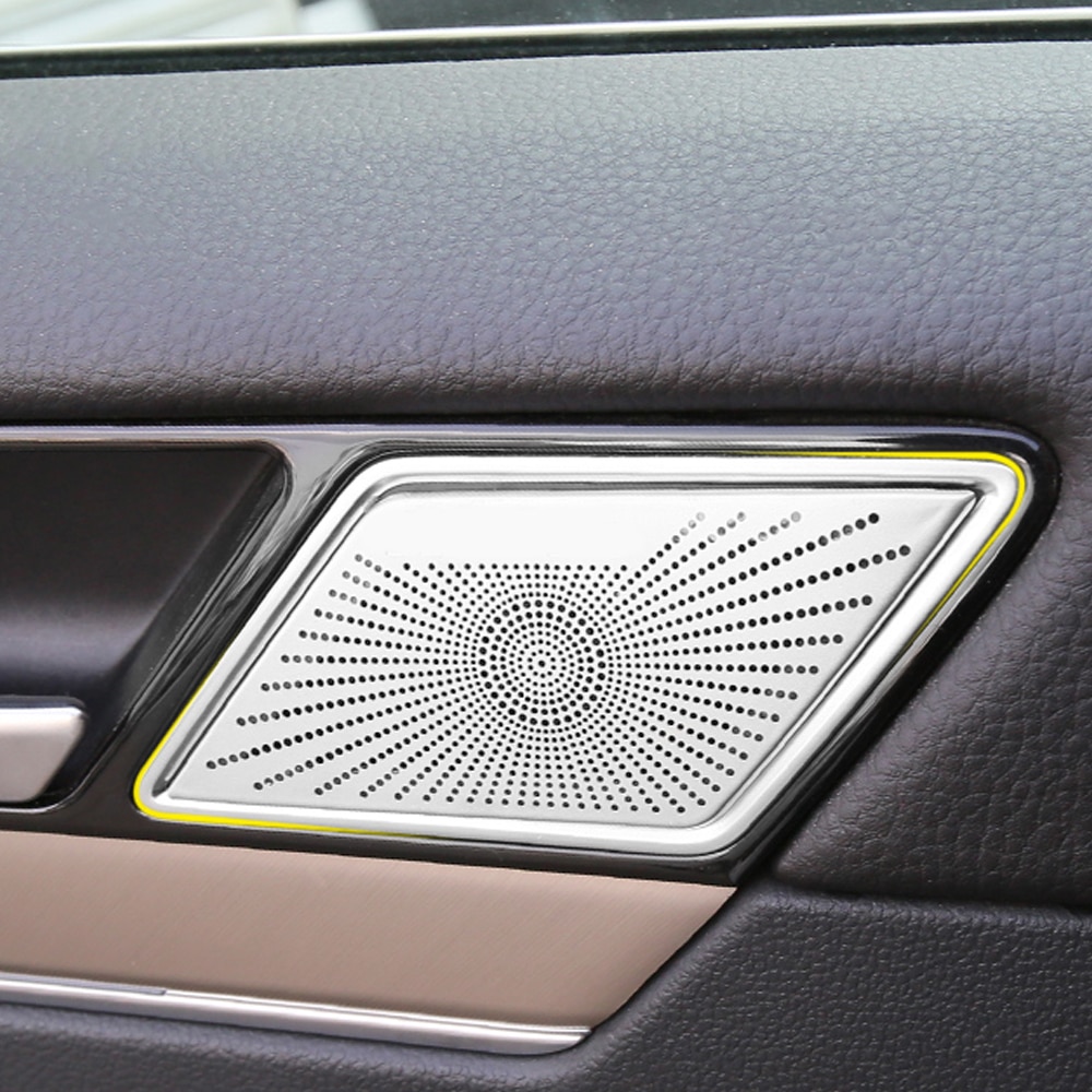 For VW Volkswagen Arteon CC Stainless Car Door Panel Loudspeaker Pad Speaker Cover Trim Frame Sticker Accessories