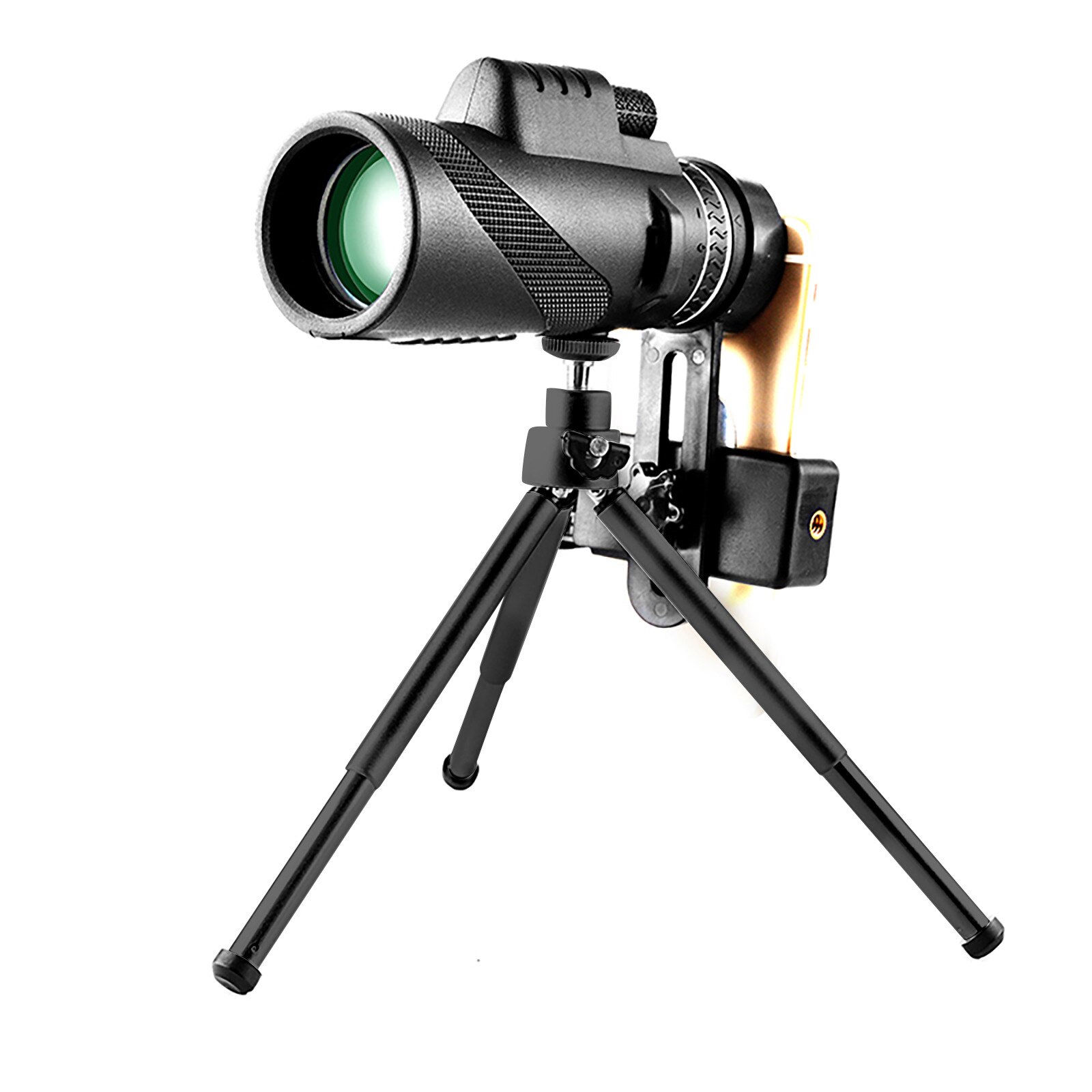 Monocular With Universal Phone Adapter Mount High-power Bak4 Telescope With Fast Smartphone Stand Outdoor Overlooking Props