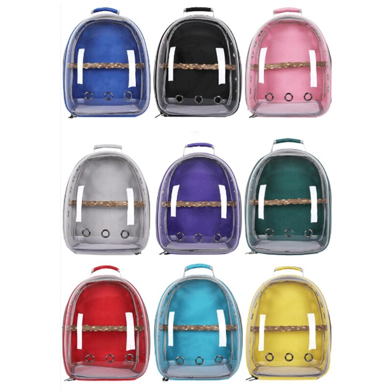 Bird Carrier Backpack, Bubble Bird Travel Carrier Backpack with Standing Perch