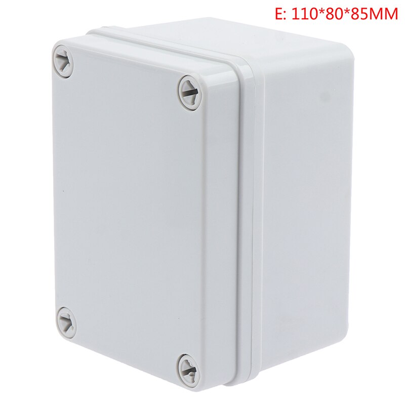 Waterproof Plastic Enclosure Box Electronic ip67 Project Instrument Case Electrical Project Box ABS Outdoor Junction Box Housing: E