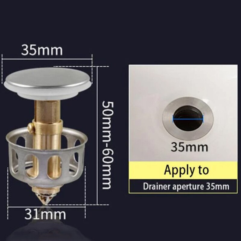 Filtro Universal de drenaje de rebote para lavabo, tapa del desagüe del fregadero, para cocina y baño, THJ99, 1/2/4 Uds.