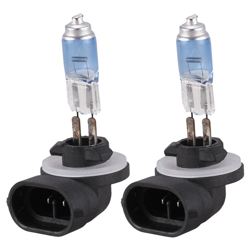 2Pcs 881 100W DC 12V Super White Halogen Fog Light Bulb For Auto Car