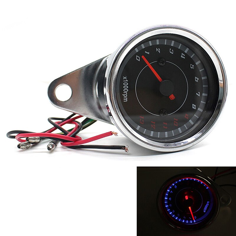 Digital Electronic Induction Backlight Universal Motorcycle Speedometer Meter Counter Rpm Shift Tachometer Universal