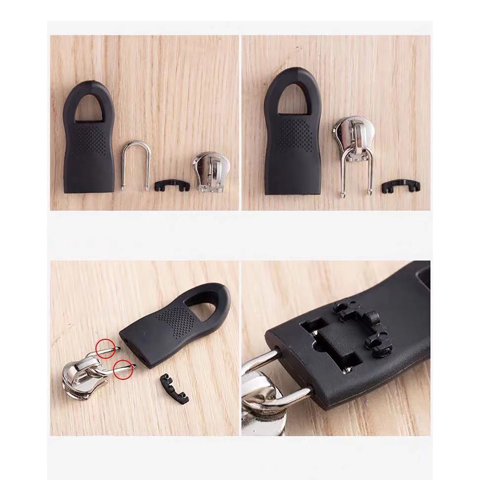 25pc Zipper Puller Detachable Zipper Puller Suit Clothing Jacket Coat Zipper Puller Household DIY sewing manual supplies