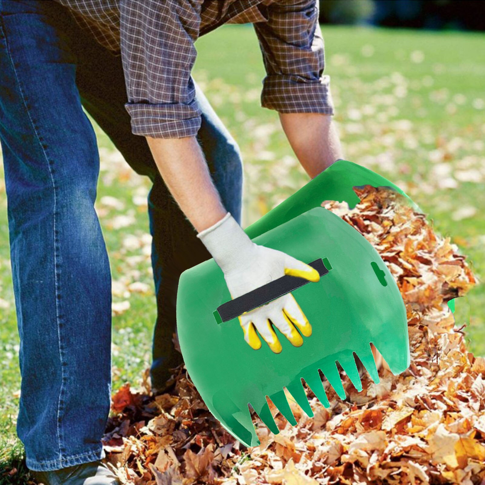 1 Pair Garden Leaf Scoops Grabber Hand Rakes Large... – Grandado