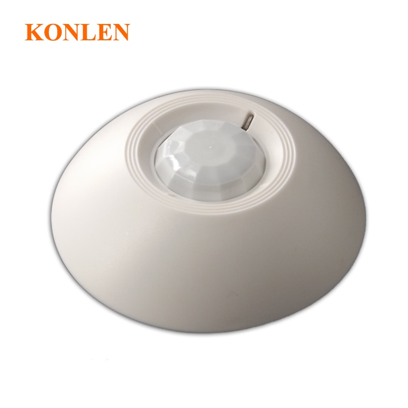 12V Wired PIR Motion Detector Alarm Infrared Sensor 360 Degree Detection Ceilling Mounted Installation Relay NO.NC Optional