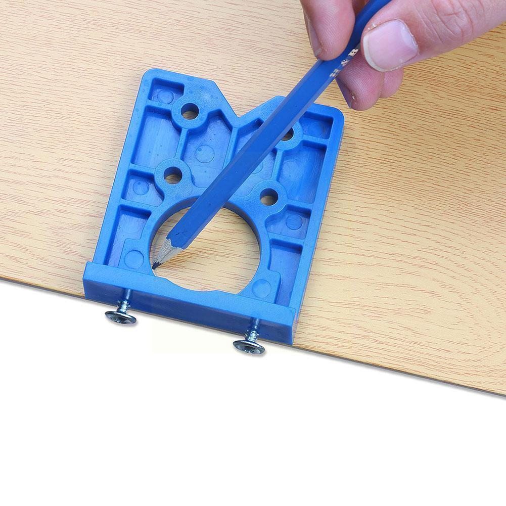 35mm Hinge Drilling Jig Woodworking Tools Concealed Opener Drill Hinge Bit Guide Hole Hole Cabinet Locator Guide Accessorie T4c3