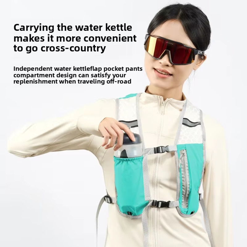 Running Hydraterend Vest Rugzak Ultralight Hydratatie Joggingvest Heren Ademend Marathon Fietstas Waterfles 500ML