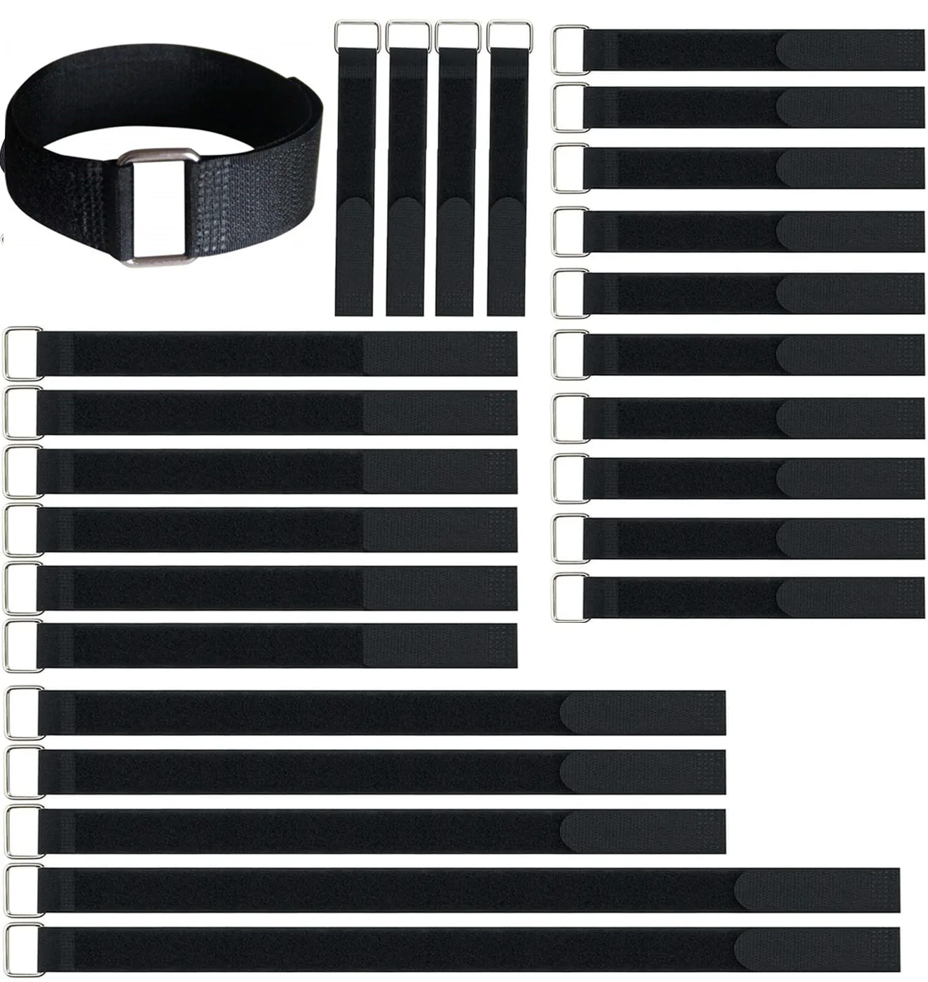 5 Stuks Herbruikbare Metalen Gesp Haak Lus Band Kabelbinders Model Bandjes Draad Stok Gesp Riem Bundel Tie Haak Lus sluiting Tape