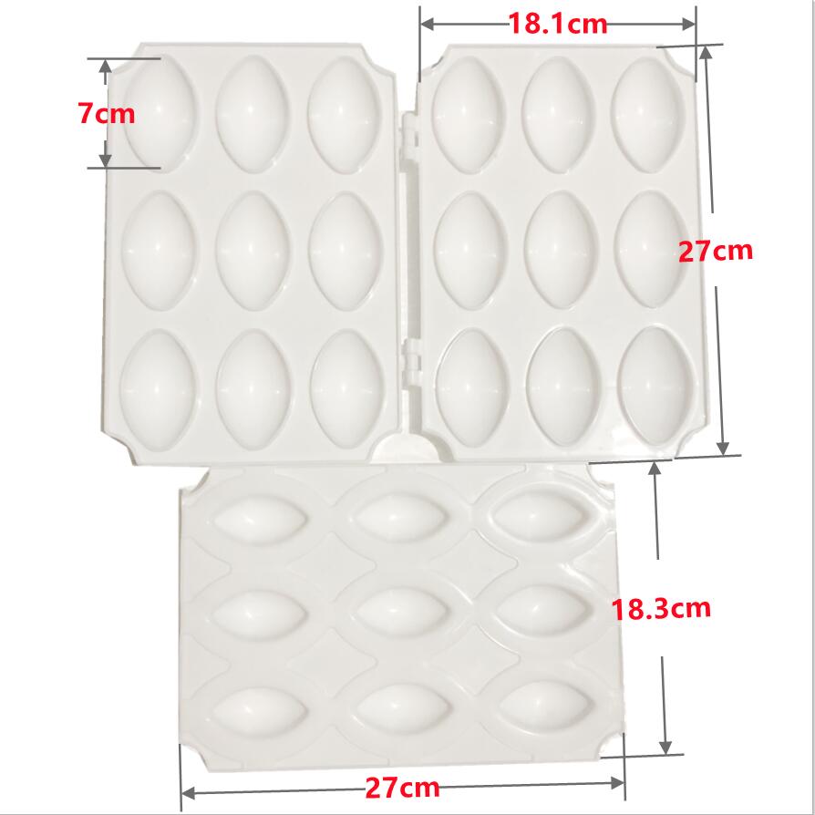 Stampo per polpette in plastica, creatore di polpettone strumenti per la stampa stampo fai-da-te cucina polpette ripiene fatte in casa creatore per tariffa crostate fritte: 9 Holes