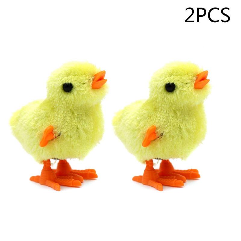 2Pcs Funny Wind-Up Hopping Springen Kip Clockwork Kip Kinderen Kinderen Jump Lopen Kinderen Speelgoed Hersenen Spel f0O3