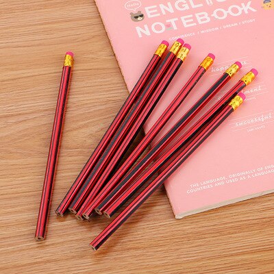 4pcs/set Stationery Kids Pencil with Eraser Wooden Pencils Set Pencils for School Student Pen Pencil for Drawing Children: Default Title