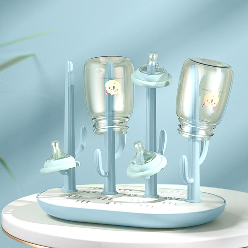 Baby Bottle Drying Rack Plastic Baby Feeding Bottle Holder Stand Cleaning Dryer Drainer