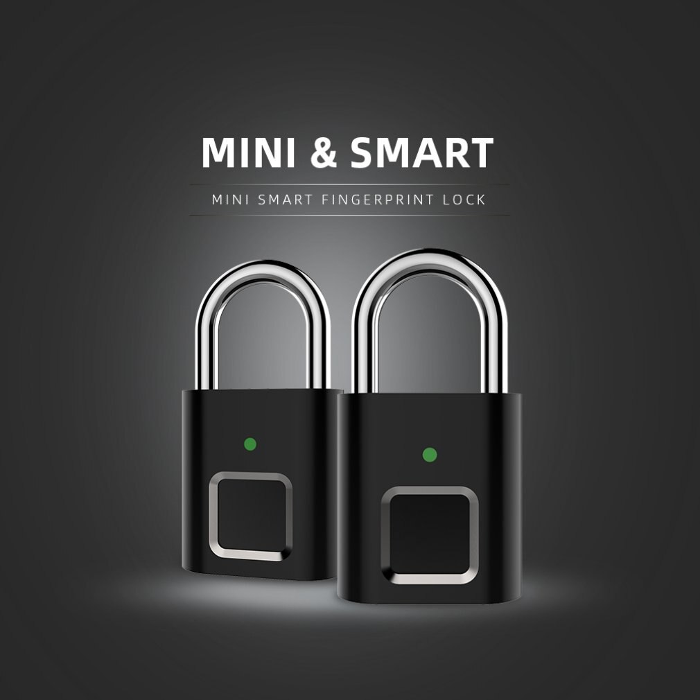 Fingerprint Lock Smart Lock Warehouse Door Dormitory Locker Anti-theft Fingerprint Padlock Hidden Password Lock