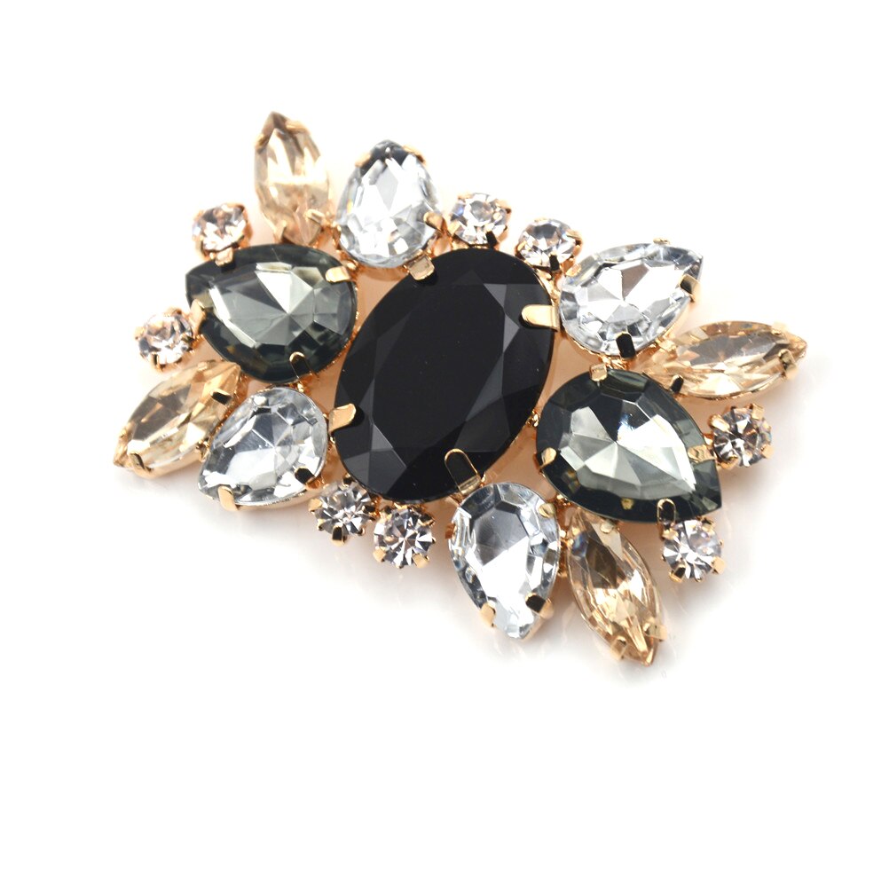 1 stk brude bryllup sko sjarm glass drill sko spenne legering rhinestone dekorative sko klips