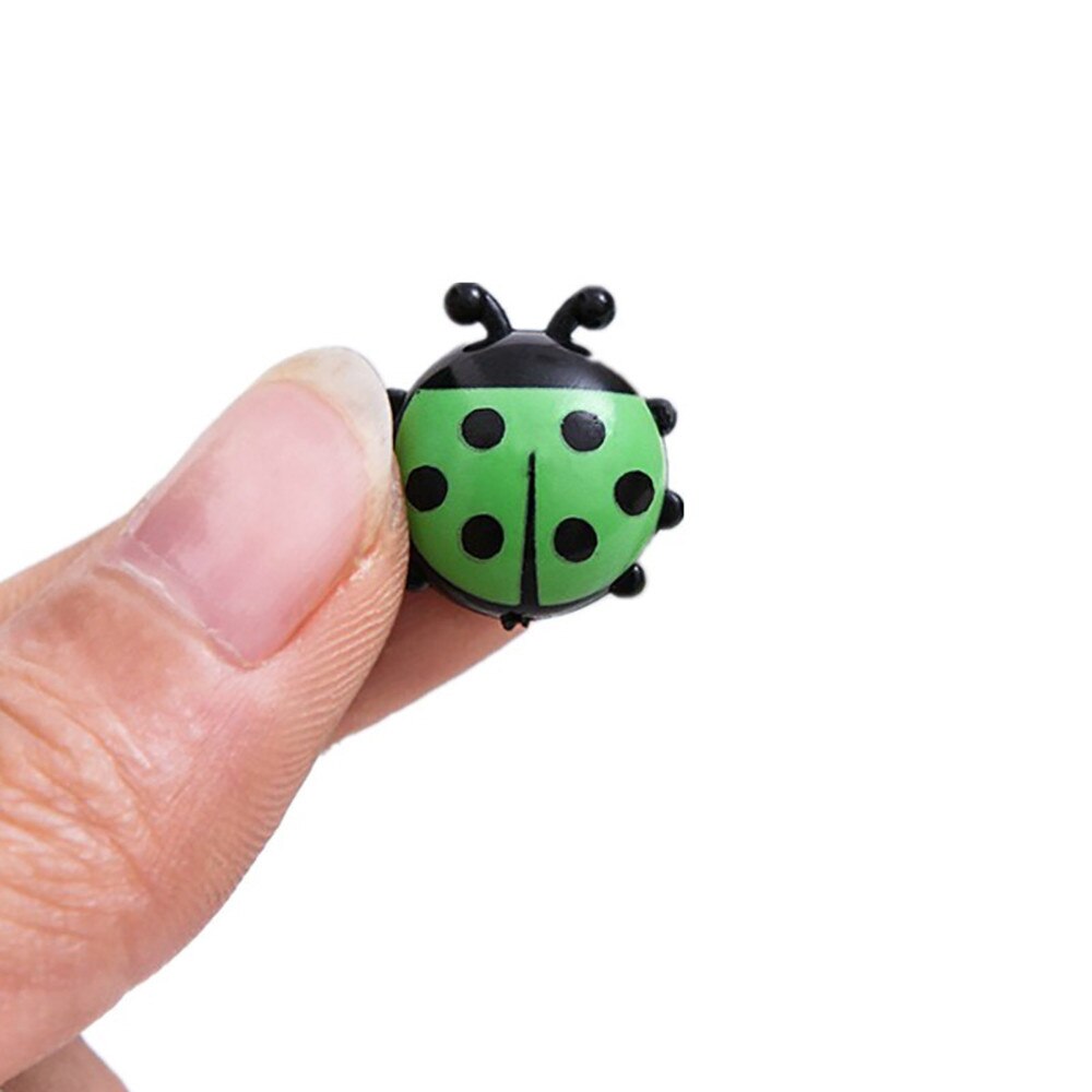 Mini imanes de nevera de mariquita, pegatinas magnéticas creativas para decoración del hogar, pegatina, 6 uds.