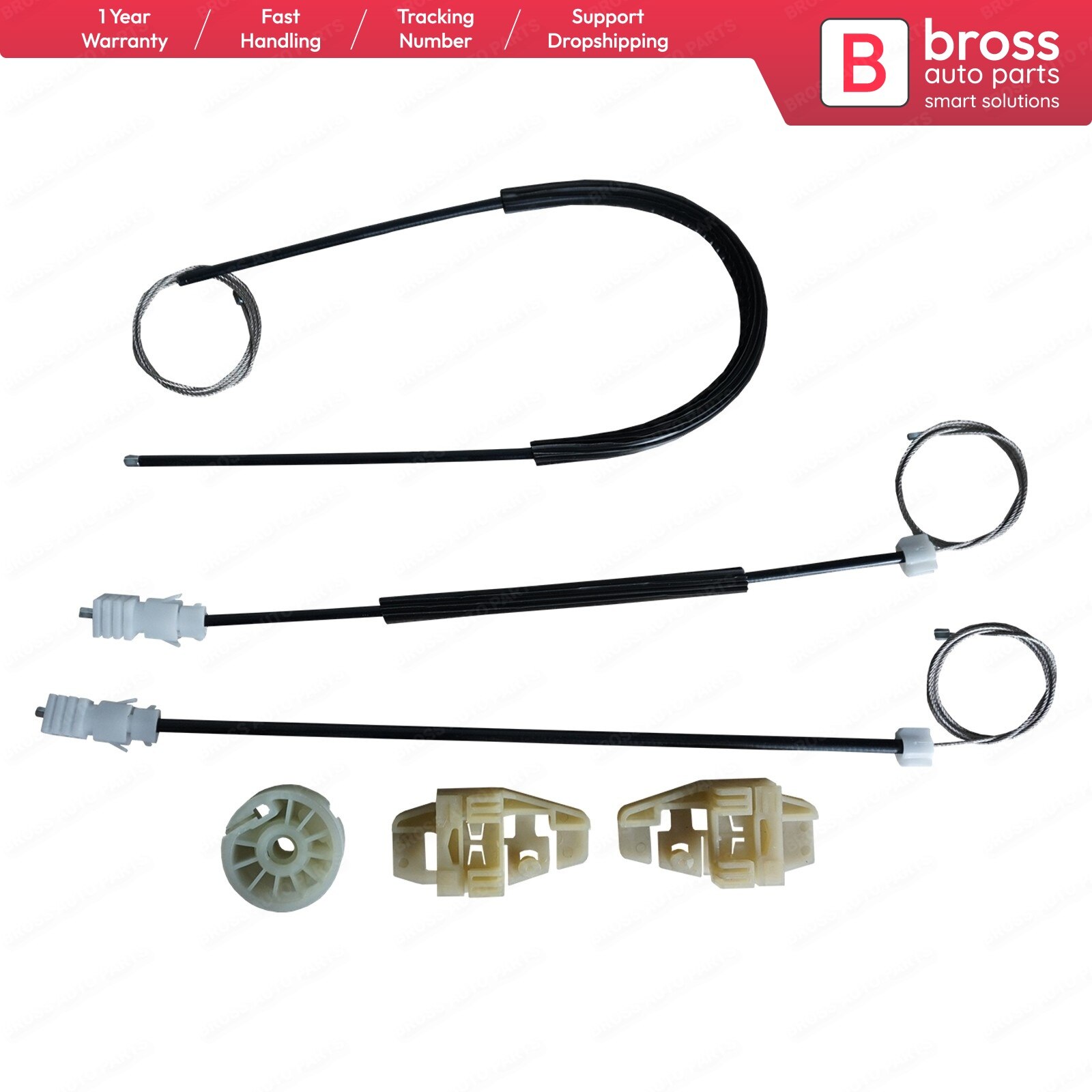 Bwr 5004 vindusregulator reparasjonssett foran til venstre til xsara 1997-2005