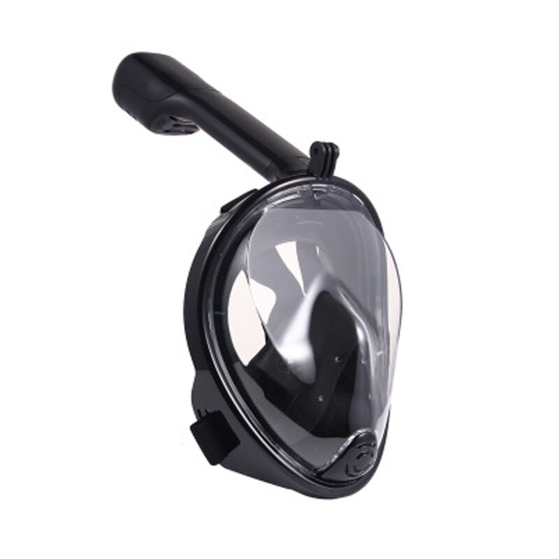 Underwater Scuba Anti Fog Full Face Diving Mask Snorkeling Set Respiratory Masks Safe and Waterproof Swimming Mask for Adult: Black