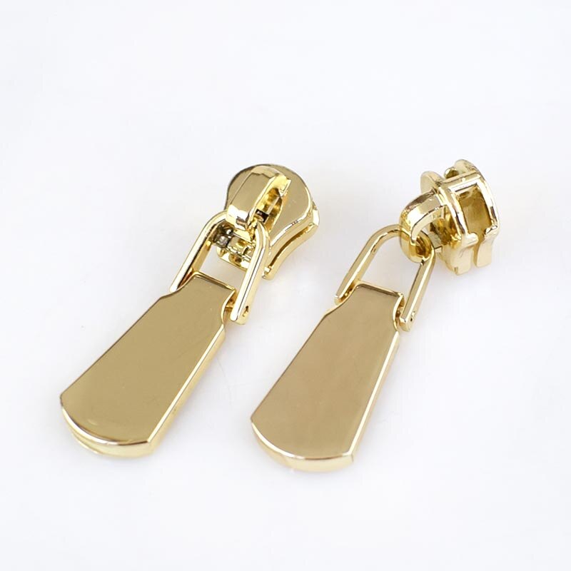 10pz di Modo di 5 # Cursori e ganci per chiusure lampo per Giubbotti I Vestiti del Metallo Chiusure lampo cerniera lampo kit di Riparazione Testa Della Chiusura Lampo Borsa FAI DA TE Accessori per il Cucito KY699: lightgold-10pezzi