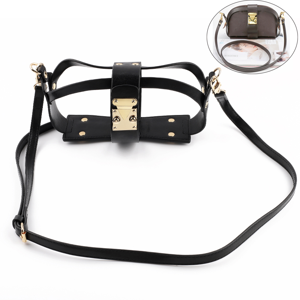 Luxury Hollow Tote Messenger Bag Set Adjustable Shoulder Strap Leather Encasement for Cosmetic Pouch Conversion Kit Women Bag