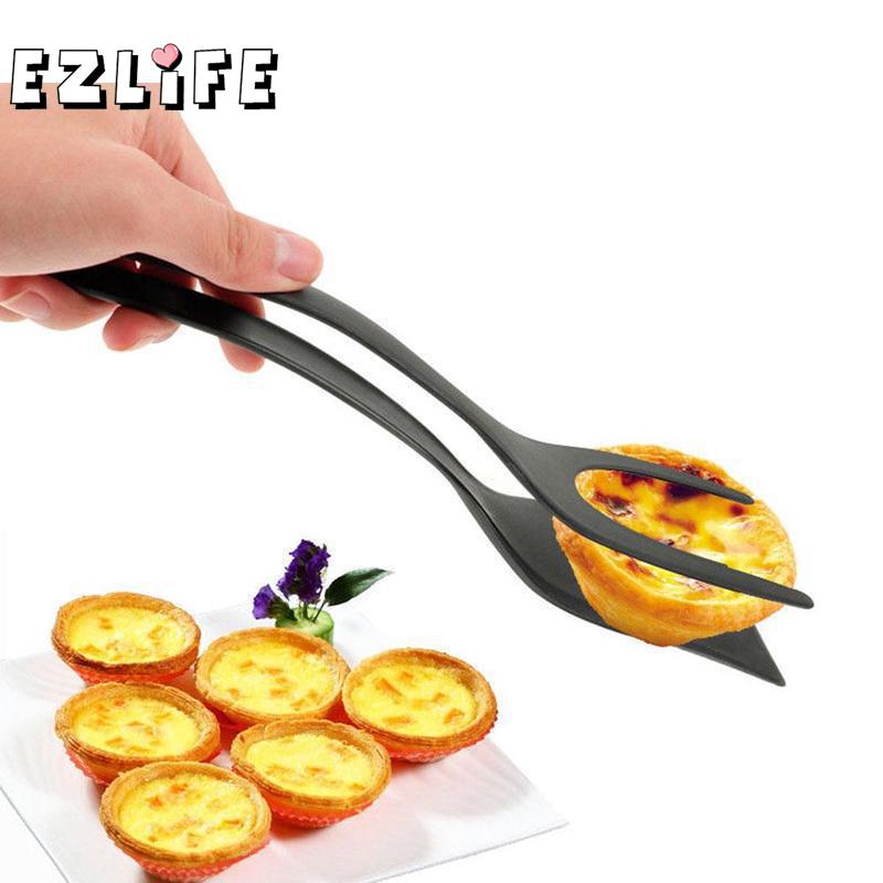 1pc ikke-pinne stekte egg dreiere silikon matlaging turner brød tang matlagingsverktøy kjøkken multifunksjonelle redskaper lpf 7798 o7 k 5