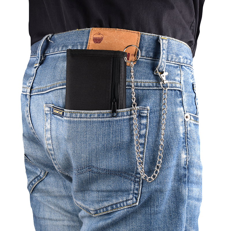 Schlüssel anhänger Brieftasche für männliche Männer Frauen junge Neuheit Geld Tasche Anti-Diebstahl-Kette Geldbörse Reiß verschluss Ich würde-Karten Halfter Tasche freundlicher