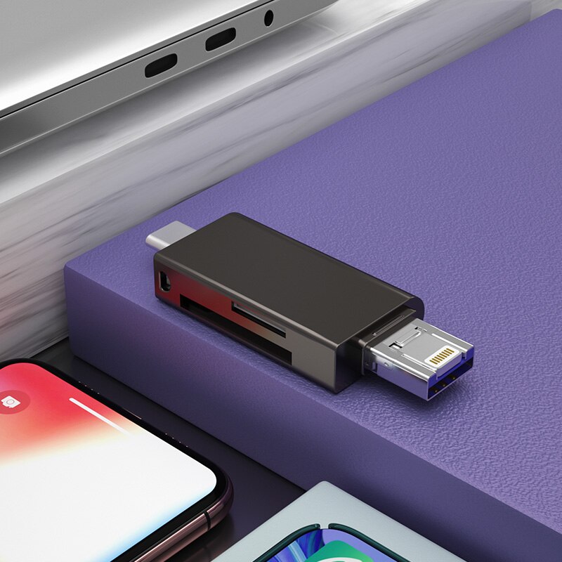 DM 5 in 1 kartenleser CR023 SD/TF Muldti kartenleser mit USB Blitz und Mikro usb Schnittstelle