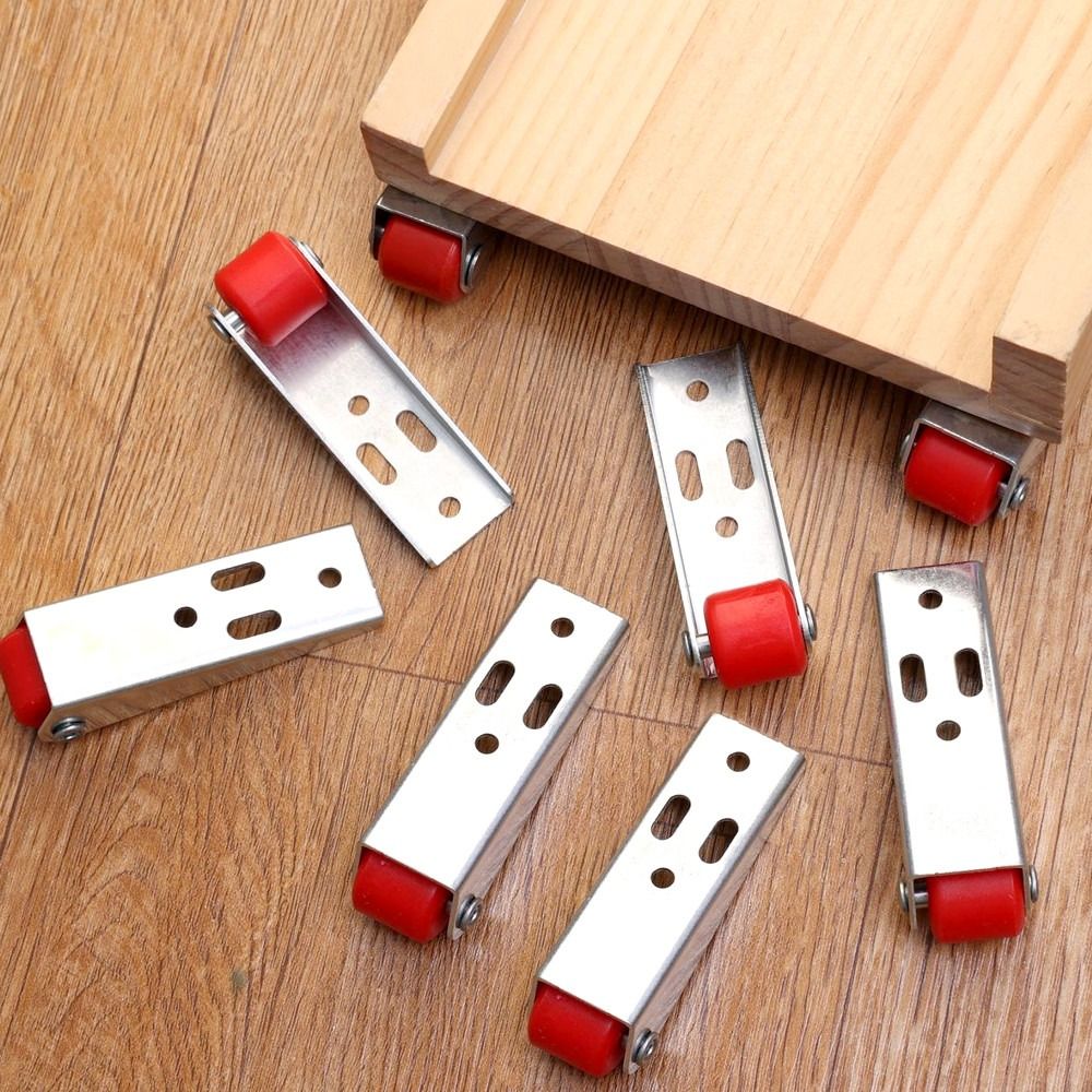 Roulette de Meuble Silays euse, Roulette Directionnelle Montée sur le Côté Mobile, Outil de Déplacement Domestique, Support de Porte, Roue Mobile pour 1/2 Pièces