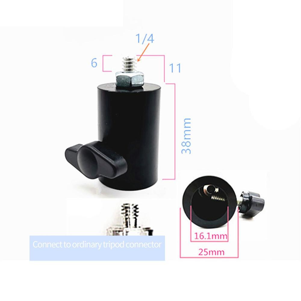 DSLR Cameras Photography Light Holder Led Support Flash SLR Tripod Mounting Stand Umbrella Bracket with 1/4" Inch Screw Adapter: S Type