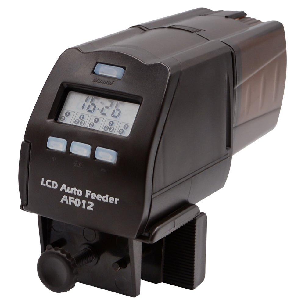 Nicrew-alimentador automático de peces, Digital, LCD, para acuario, estanque, temporizador, alimentador automático de comida, capacidad ajustable para amantes de los peces: Default Title