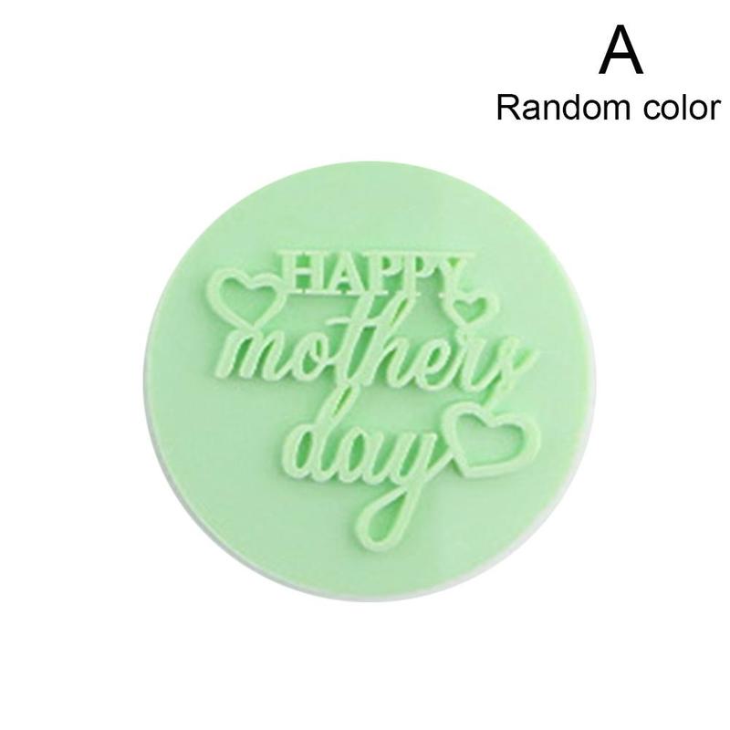 Acryl Cookie Embossing Mallen Gelukkig Moederdag Tool Baby Dessert Shower Party Cake Moulds Tool Cookie Decorating Decora Q1B2: FE203 random