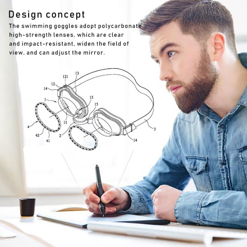 Recept-1.5 ~-8 Waterdichte Professionele Bijziendheid Zwemmen Swim Eyewear Siliconen Bril Duiken Zwembril Volwassenen Kids