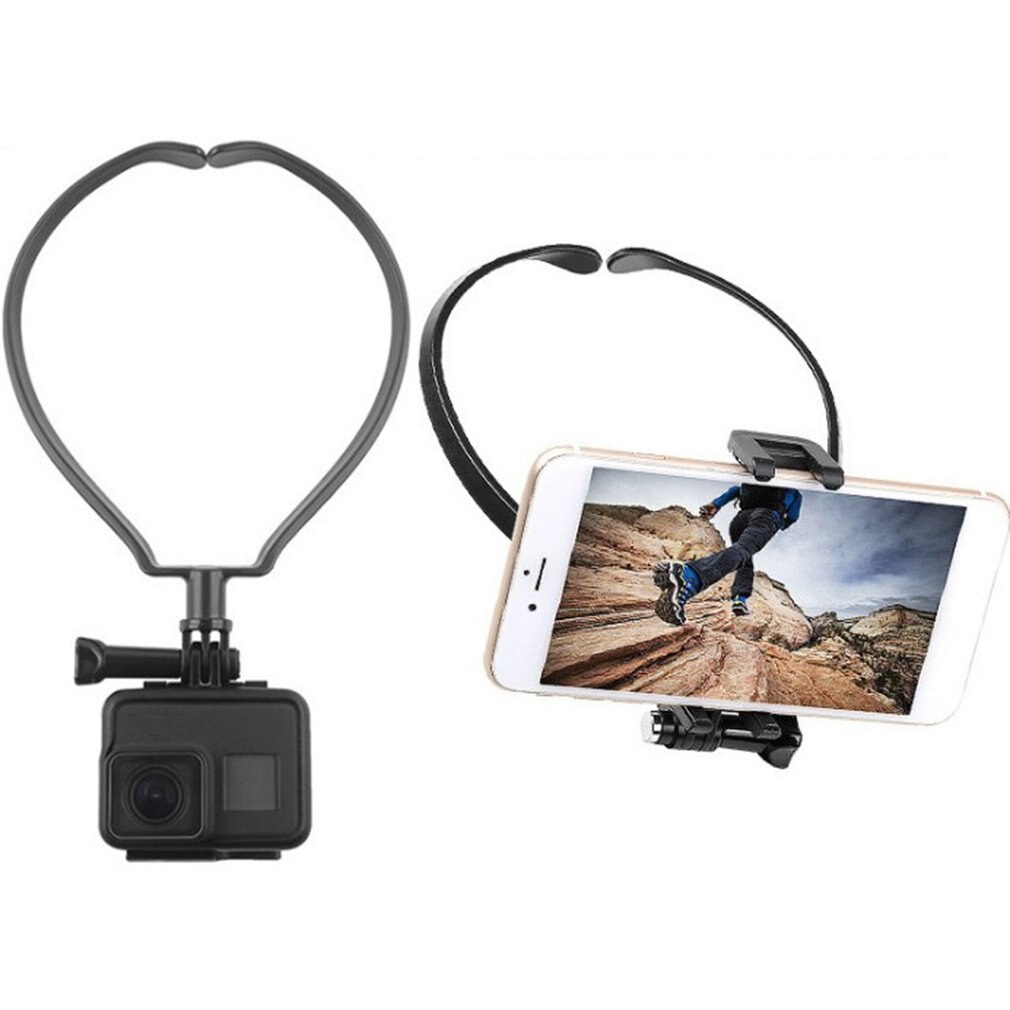 Lui Hals Telefoon Standhouder Wearable Smartphone Mount Beugel Voor Camera Voor Gopro Mobiele Opknoping Houder