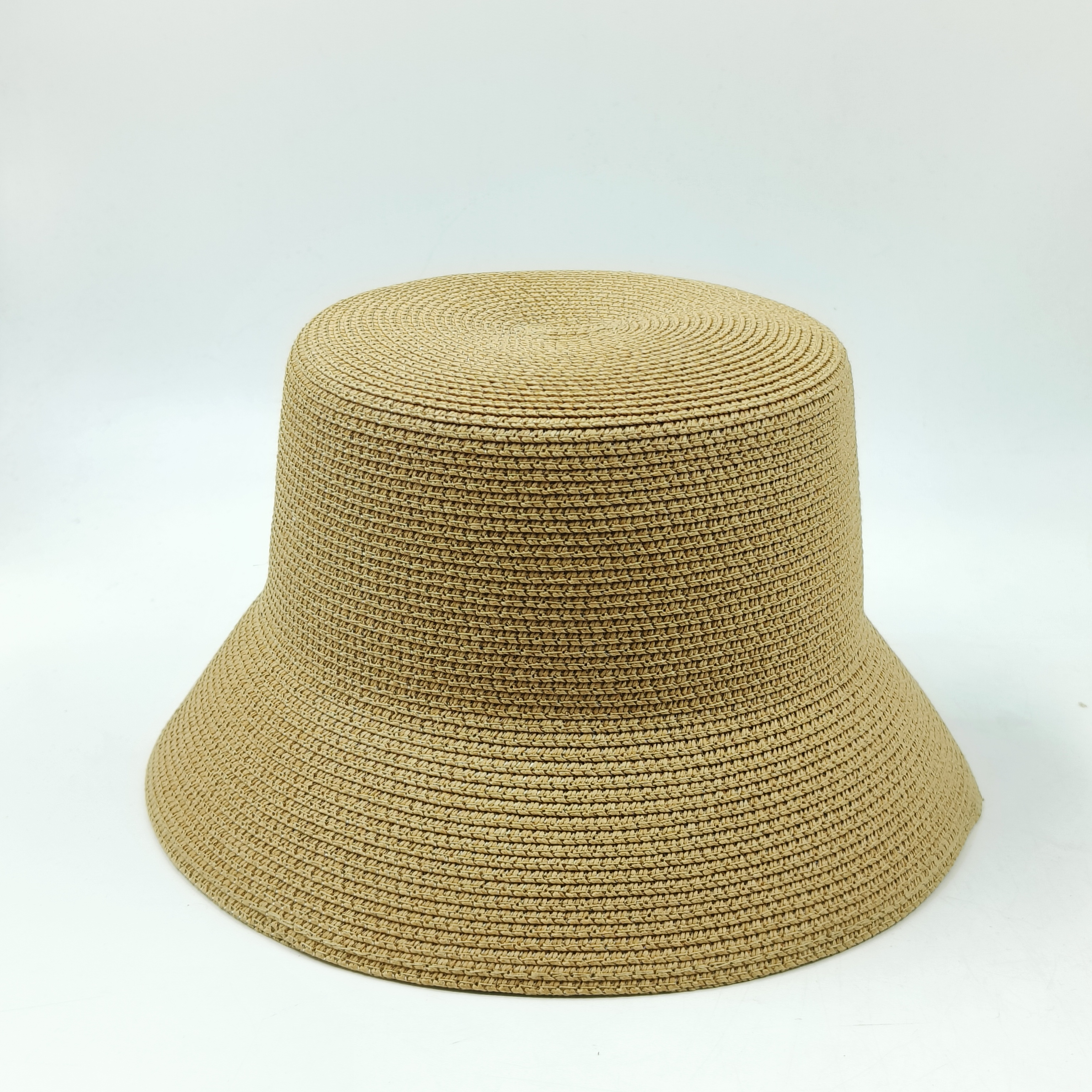 Dame Solhatt Strå - Blomstermønster - Casual - Solbeskyttelse - Liten Brem - Sommer Strand: Himmelblå
