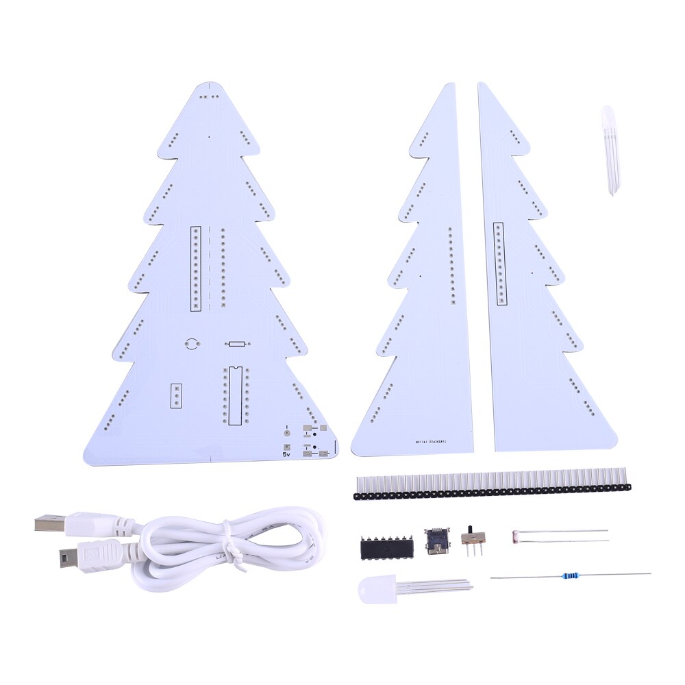 Mini Usb Diy Kit Rgb Flash Led Circuit Led Module Led-lampjes Pixel Led Kleurrijke Kerstbomen Led Kit pixel Led Pixel