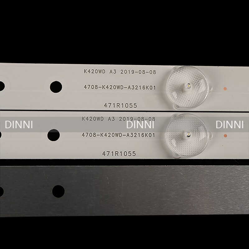 Custom Wide8 Stuks 5LED (3 V) 410 Mm Led Backlight Strip Voor 43PFF5459 42PUF6052 K420WD7 4708-K420WD-A3213K01 K420WDB TH-43C500C