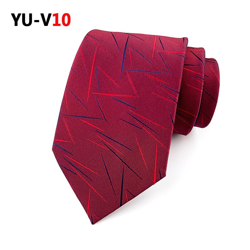 8cm Neck Ties for Men Casual Plaid Suits Tie Gravatas Blue Mens Neckties for Business Wedding Men Ties Men: YU-V10