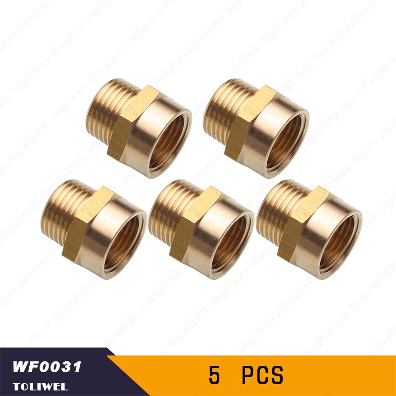 1/2” G Thread (BSP) Female to 1/2” NPT Male Connector BSP to NPT Adapter 1/2 Inch Industrial Metal Brass G Thread to Fittings