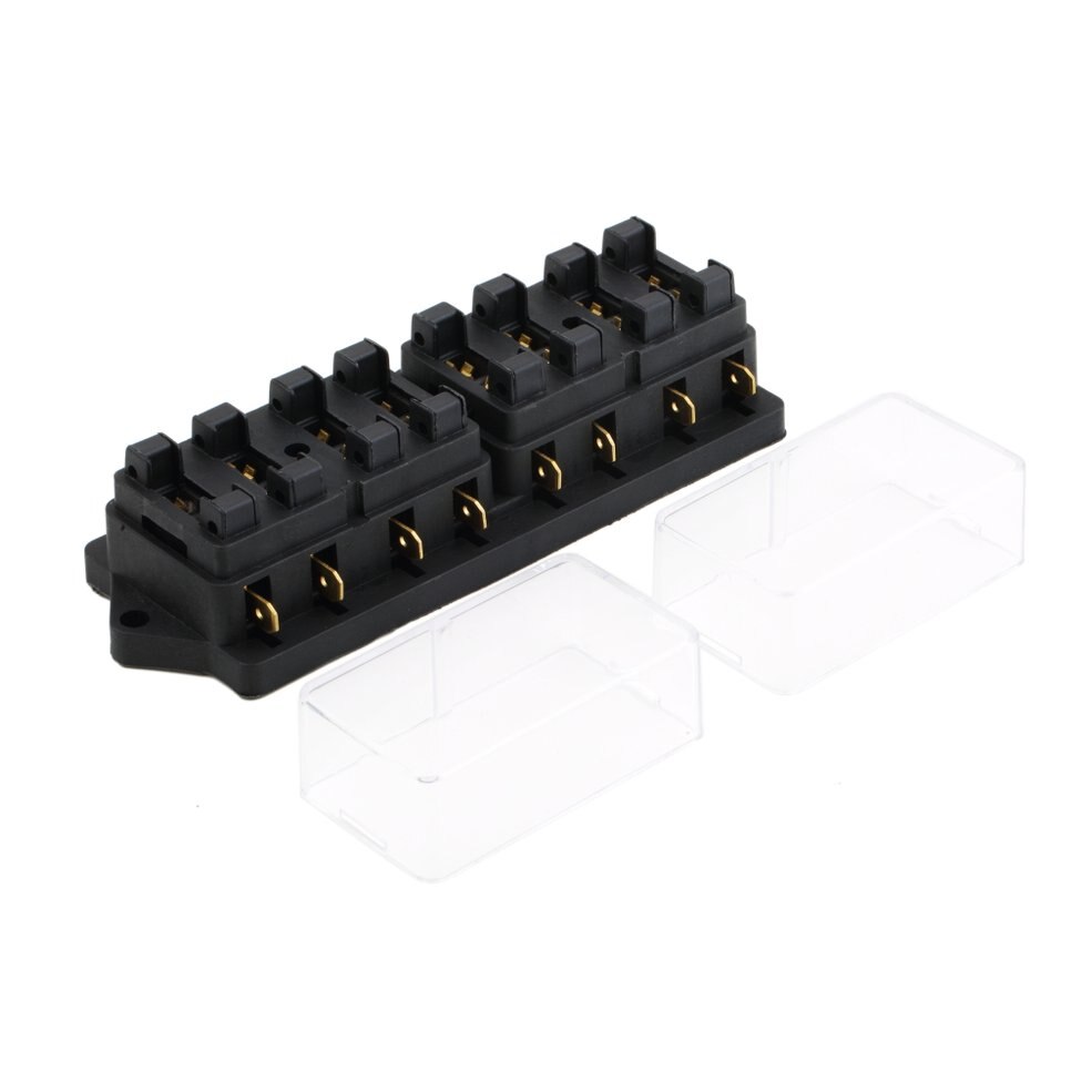 Auto Universal 4 Way auto car Fuse Box Block Fuse Holder Box Car Vehicle Circuit Automotive Middle-sized Blade 250V