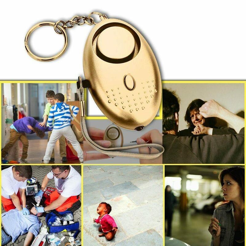 Emergency Alarms For Women Kids Elderly Personal Alarm With LED Light E8T2