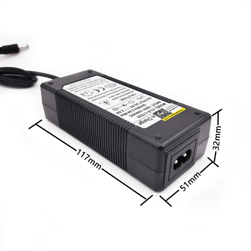 29.4 V 2A lithium battery pack charger 24V 2000mA output 100V 240V VAC lithium ion DC power supply 7 series battery power supply